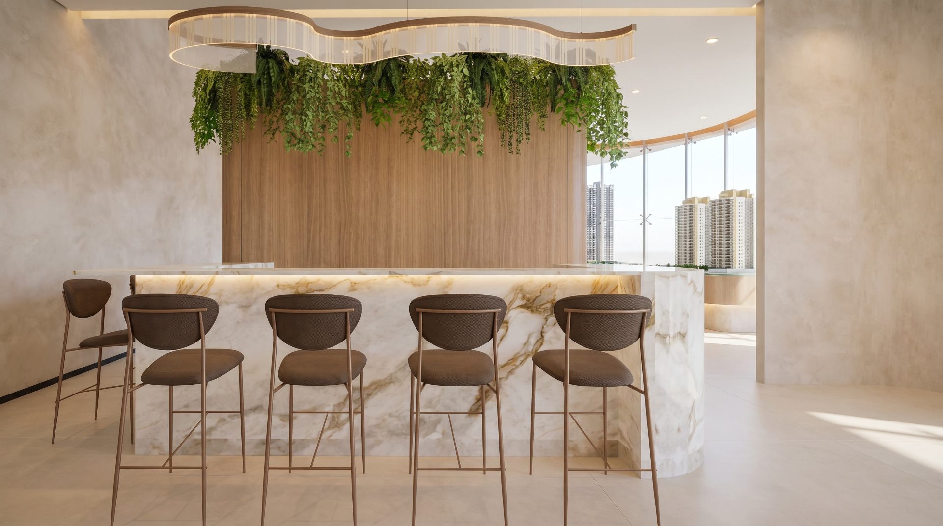 Café e bar do Central de Vendas ChainCorp