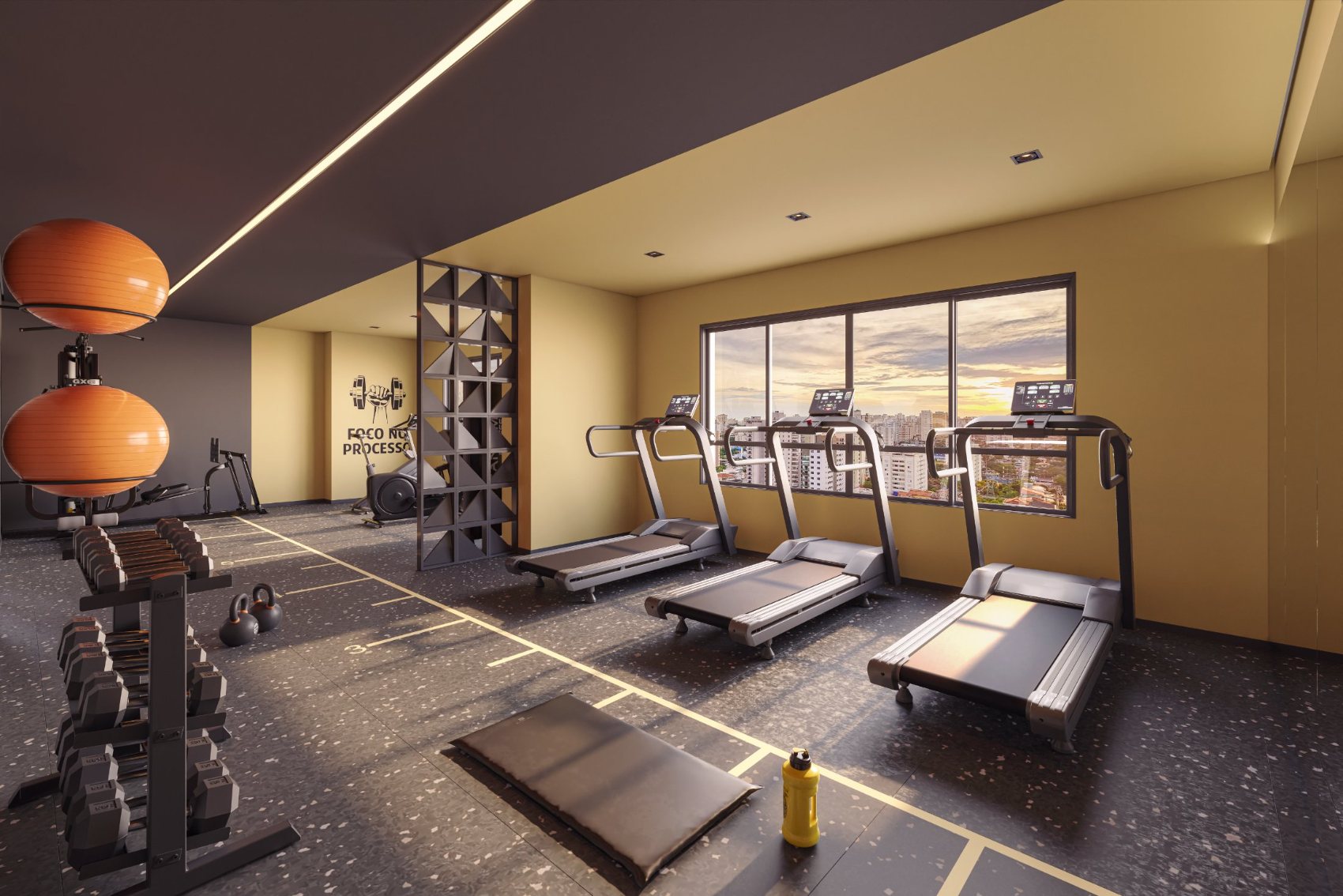 Fitness com vista