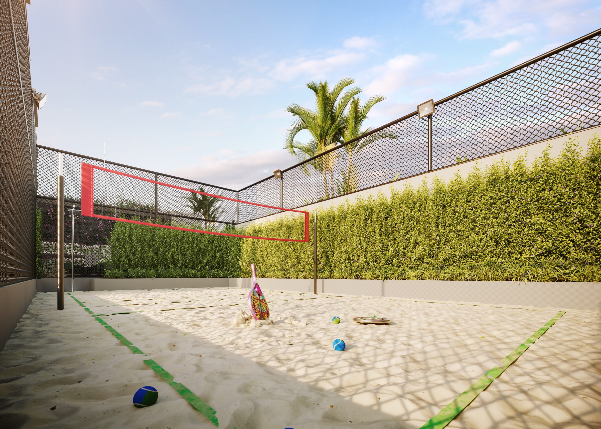Quadra de beach tennis