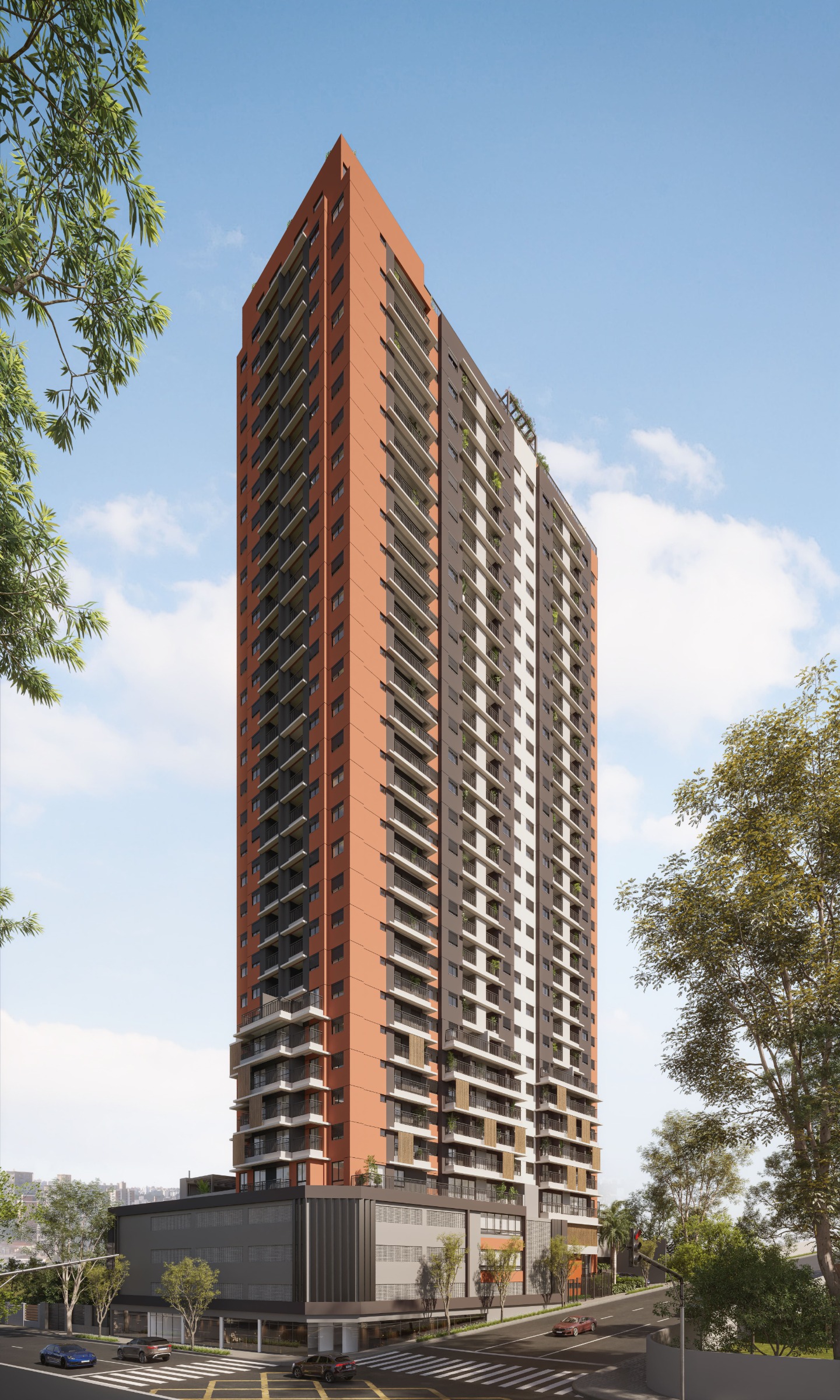 Torre vista da esquina