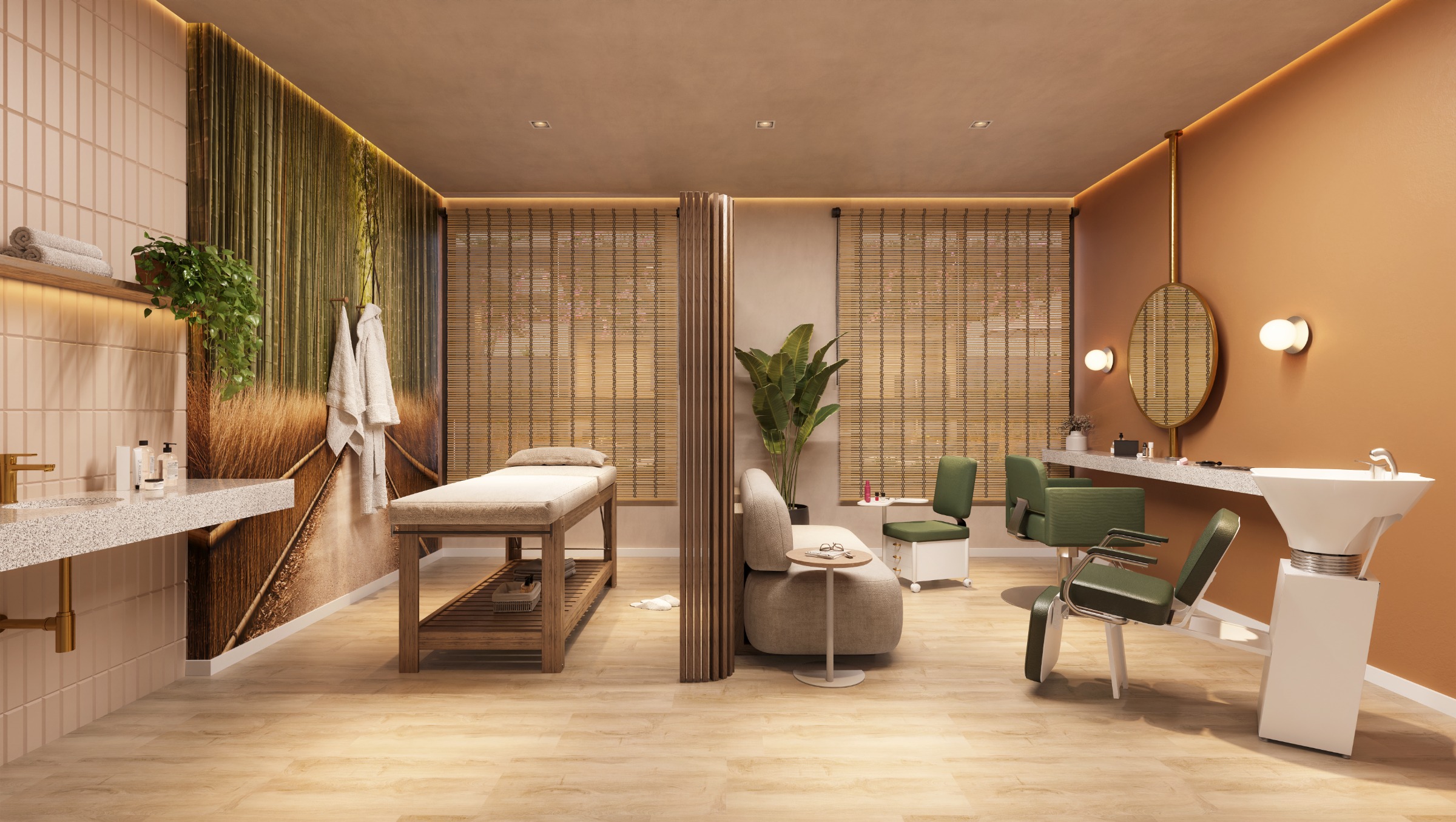 Spa e sala de massagem