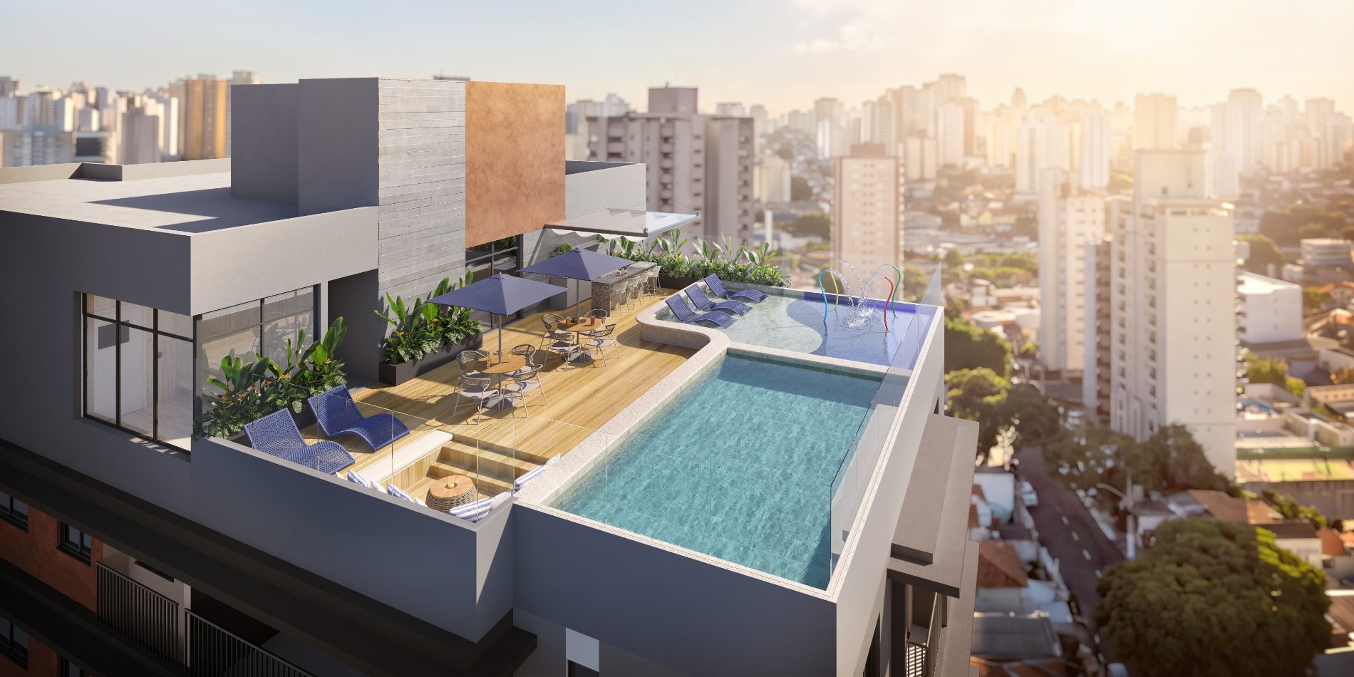 Rooftop visto do alto