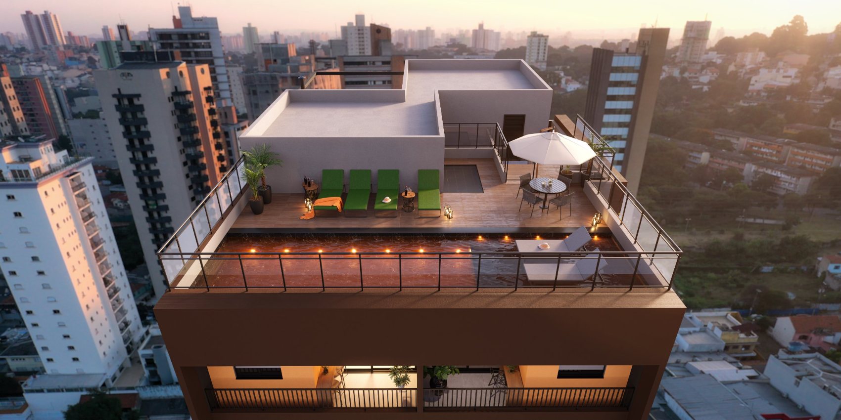 Rooftop visto do alto